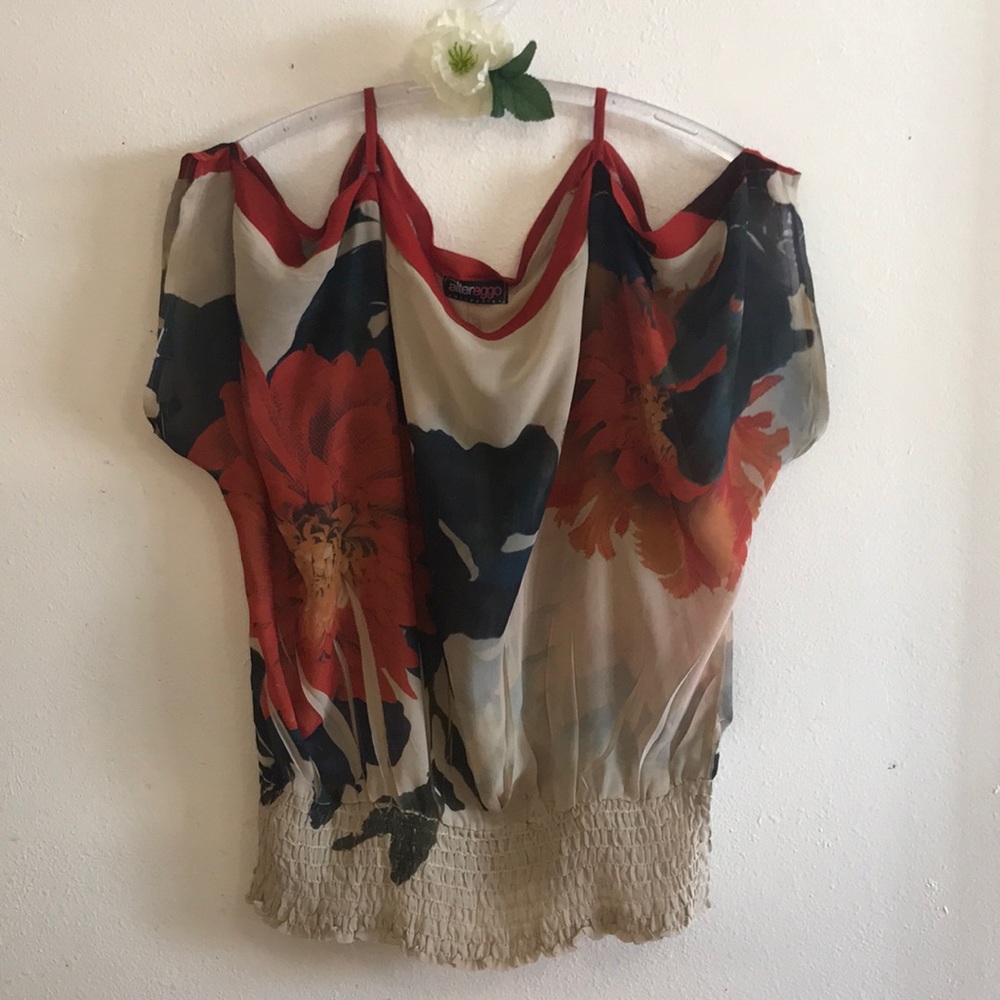 ALTER EGGO TANK TOP WAISTBAND SHORT SLEEVE transparent SIZE 1X